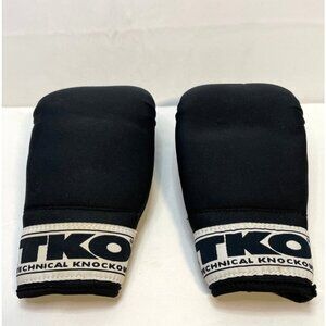 TKO Boxing Gloves womens 501NBW sparring training lightweight black